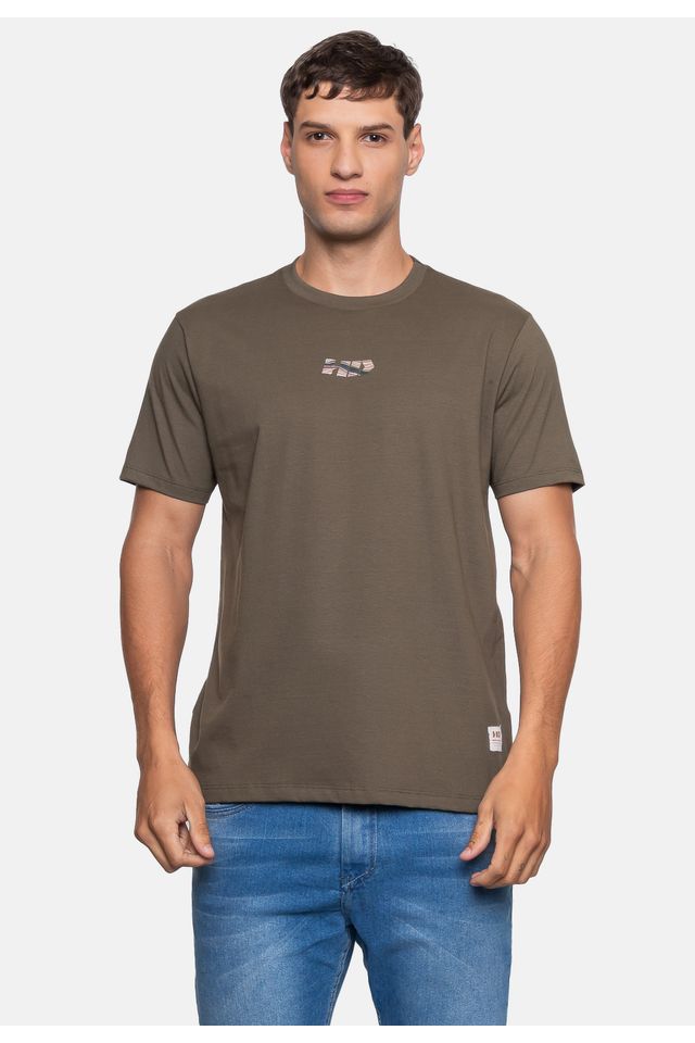 Camiseta-HD-Masculina-Mountain-Marrom-Castor