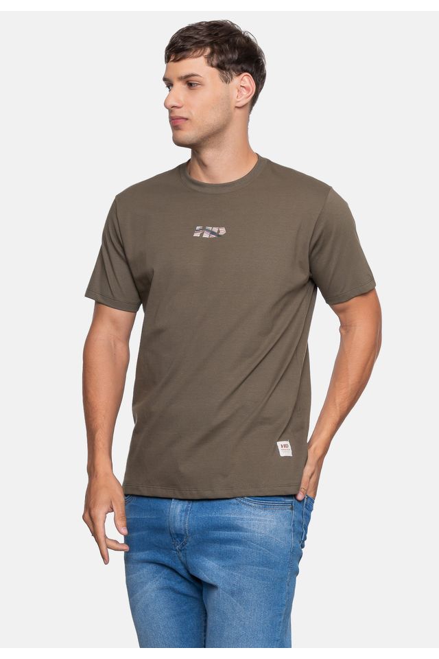 Camiseta-HD-Masculina-Mountain-Marrom-Castor