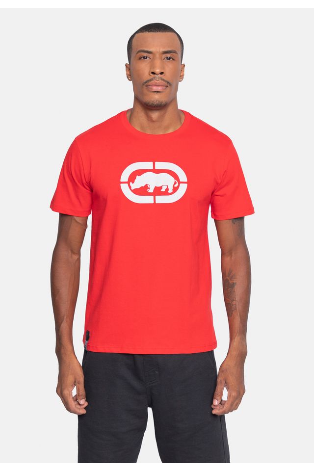 Camiseta-Ecko-Estampada-Vermelha