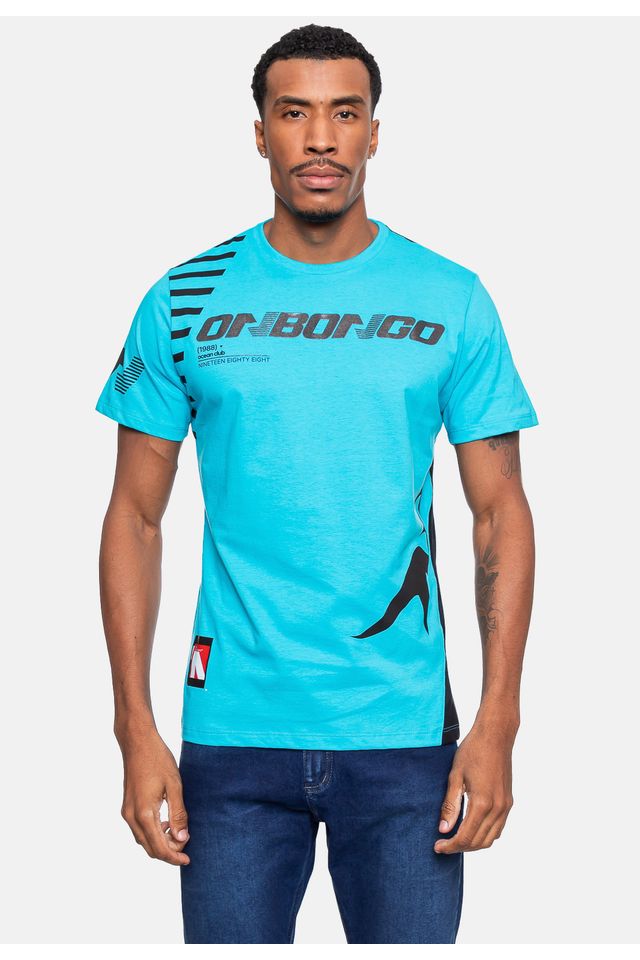 Camiseta-Onbongo-Masculina-Ocean-Azul-Turquesa Camiseta-Onbongo-Masculina-Ocean-Azul-Turquesa