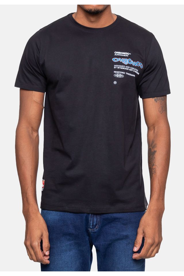 Camiseta-Onbongo-Masculina-ART-Preta
