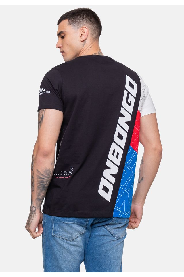 Camiseta-Onbongo-Masculina-Vermelha-Dalia