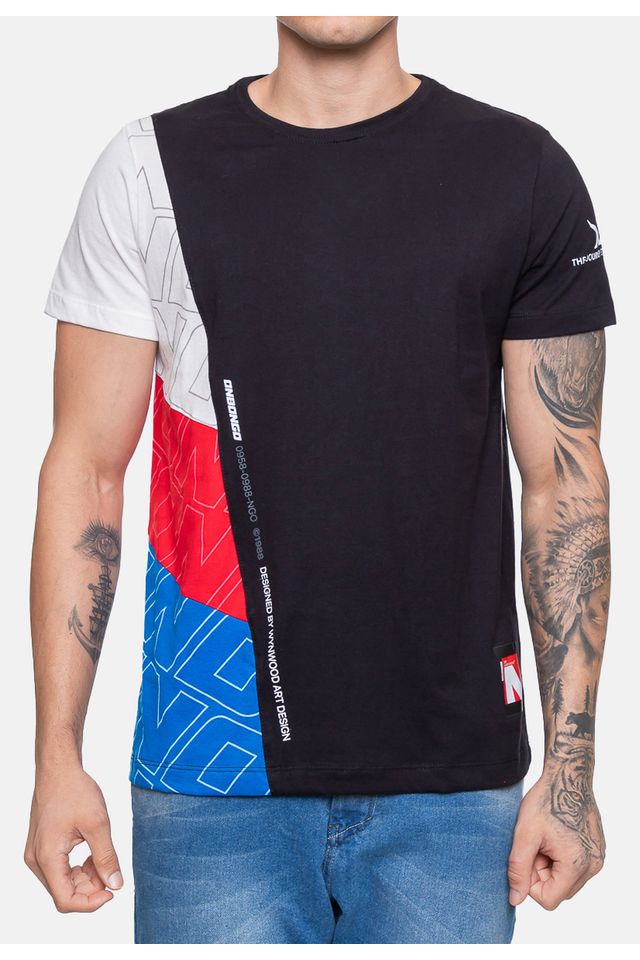 Camiseta-Onbongo-Masculina-Vermelha-Dalia
