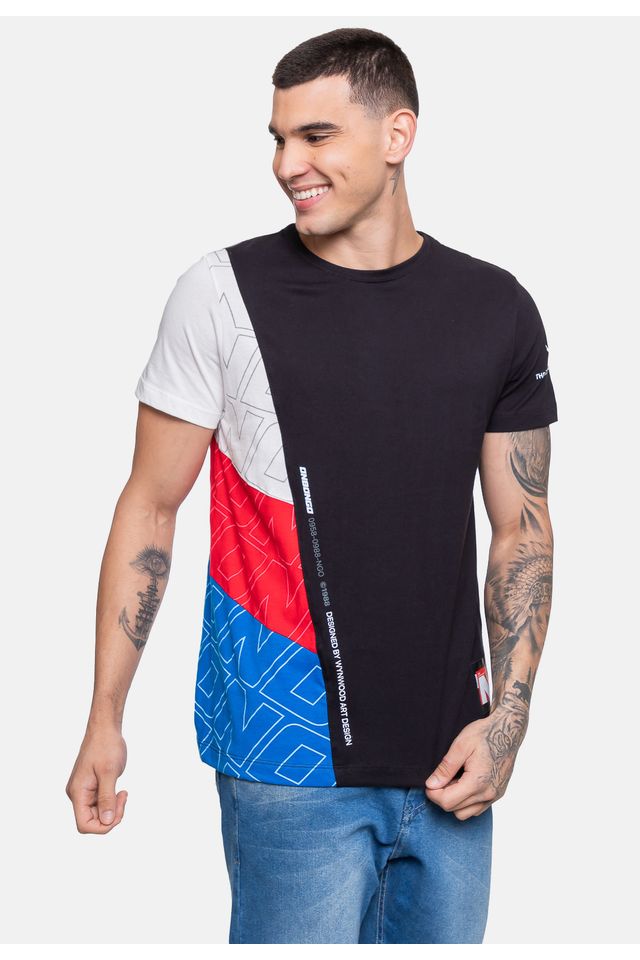 Camiseta-Onbongo-Masculina-Vermelha-Dalia