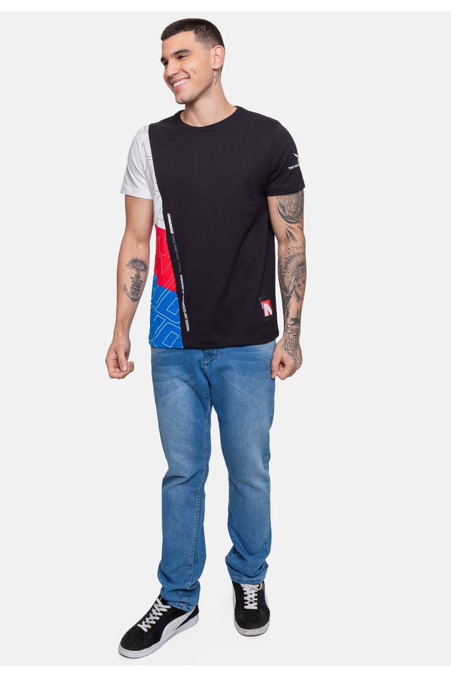 Camiseta-Onbongo-Masculina-Vermelha-Dalia