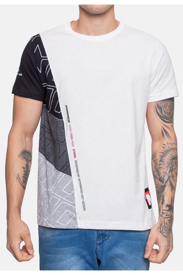 Camiseta-Onbongo-Masculina-Preta-Mescla-Vintage