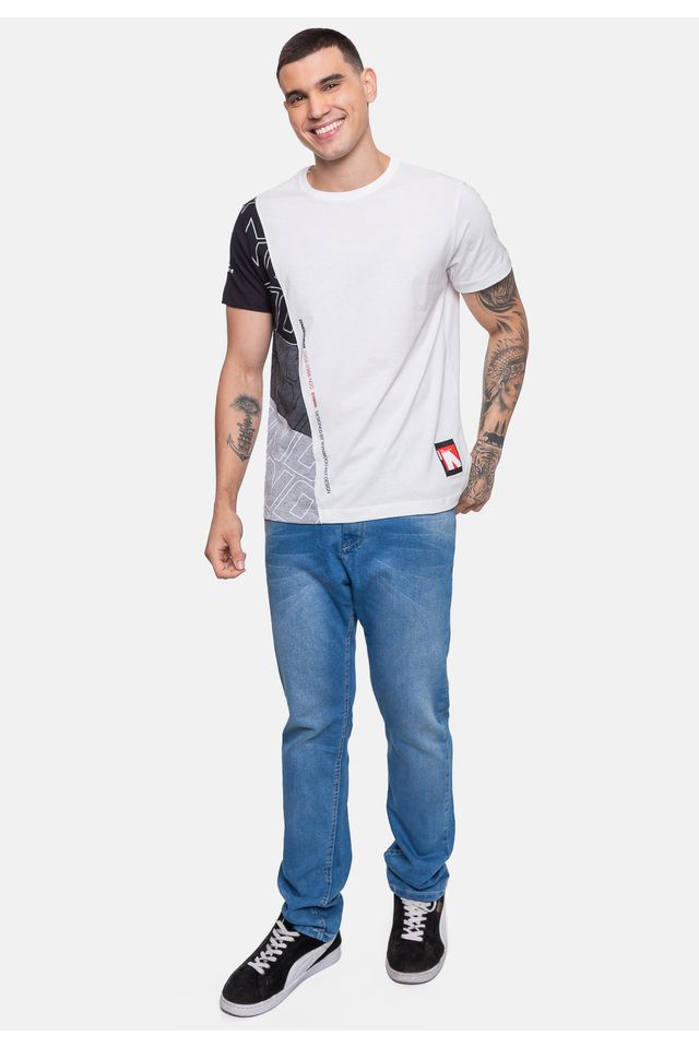 Camiseta-Onbongo-Masculina-Preta-Mescla-Vintage