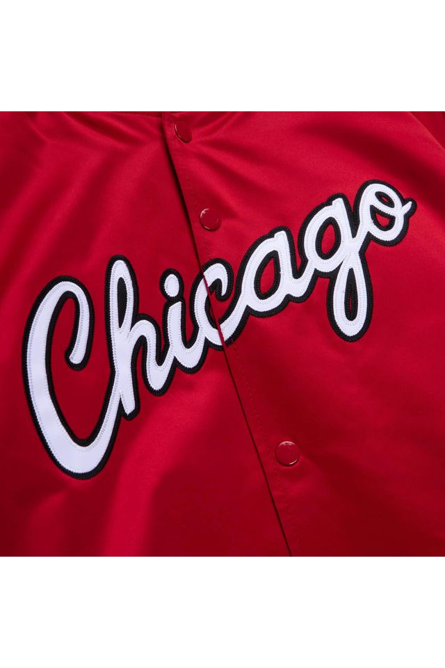 Jaqueta-Mitchell---Ness-Double-Clutch-Lightweight-Satin-Chicago-Bulls-Vermelha