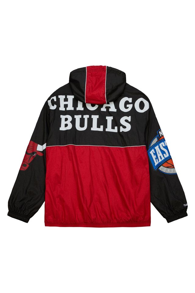 Jaqueta-Mitchell---Ness-Team-OG-2-0-Anorak-Windbreaker-Chicago-Bulls-Preta