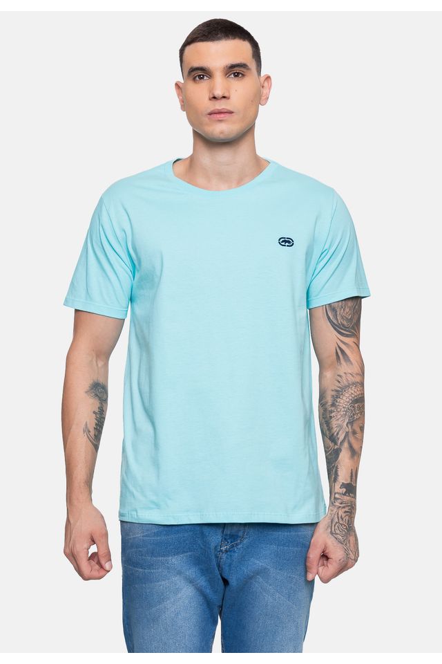 Camiseta-Ecko-Masculina-Fashion-Basic-Number-Azul-Turquesa