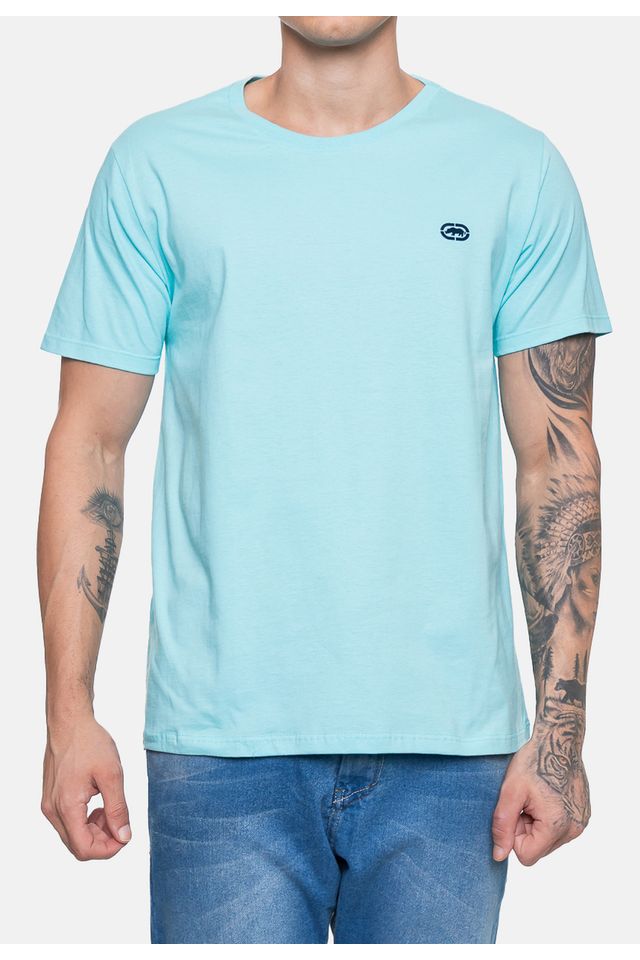 Camiseta-Ecko-Masculina-Fashion-Basic-Number-Azul-Turquesa