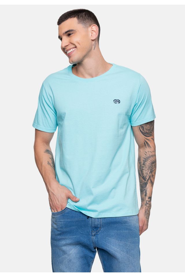 Camiseta-Ecko-Masculina-Fashion-Basic-Number-Azul-Turquesa
