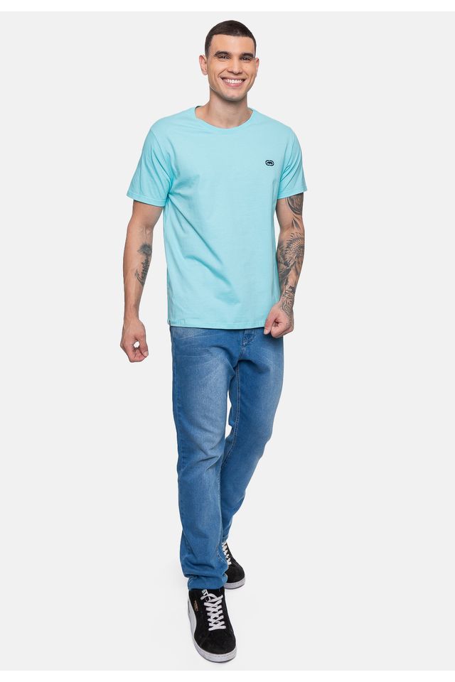 Camiseta-Ecko-Masculina-Fashion-Basic-Number-Azul-Turquesa