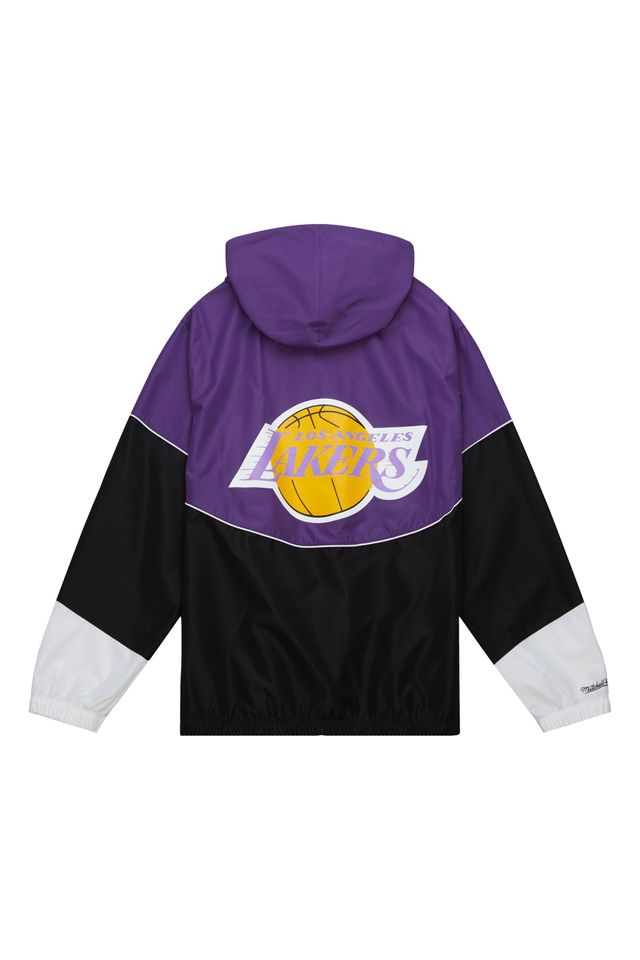 Jaqueta-Mitchell---Ness-Home-Team-Lightweight-Windbreaker-Los-Angeles-Lakers-Preta