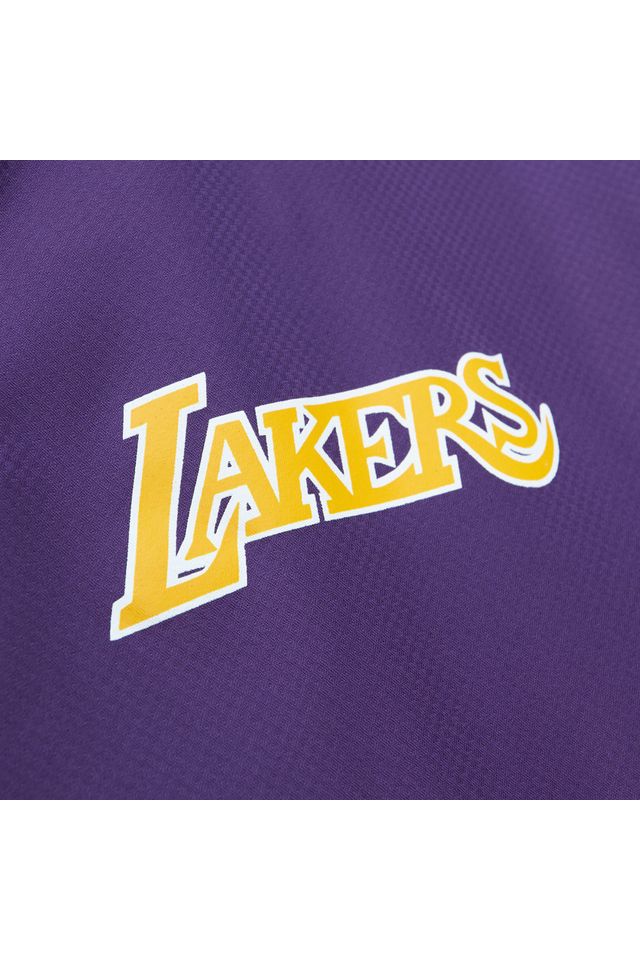 Jaqueta-Mitchell---Ness-Home-Team-Lightweight-Windbreaker-Los-Angeles-Lakers-Preta