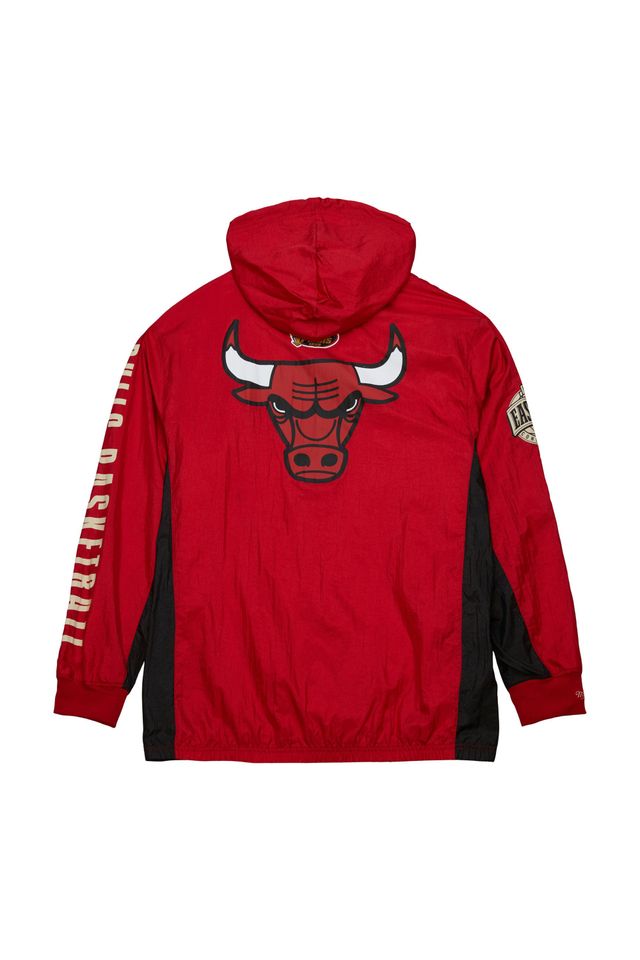Jaqueta-Mitchell---Ness-Team-OG-2-0-Anorak-Windbreaker-Vintage-Logo-Chicago-Bulls-Vermelha