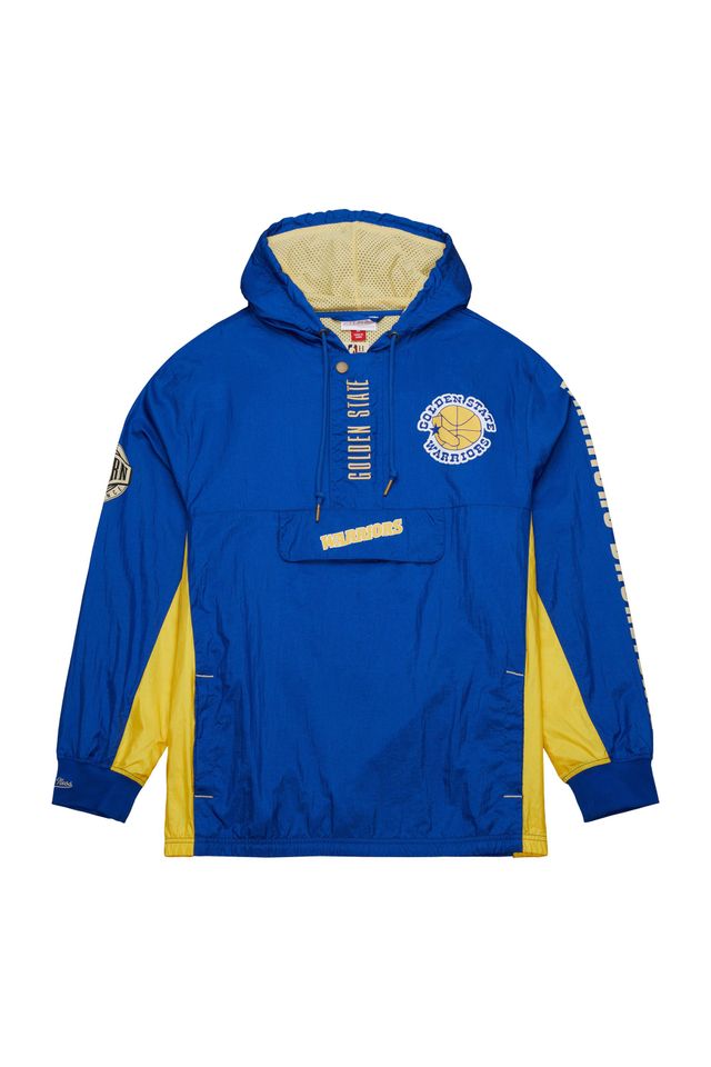 Jaqueta-Mitchell---Ness-Team-OG-2-0-Anorak-Windbreaker-Vintage-Logo-Golden-State-Warriors-Azul-Royal