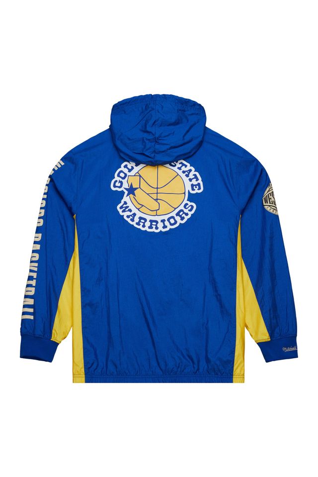 Jaqueta-Mitchell---Ness-Team-OG-2-0-Anorak-Windbreaker-Vintage-Logo-Golden-State-Warriors-Azul-Royal