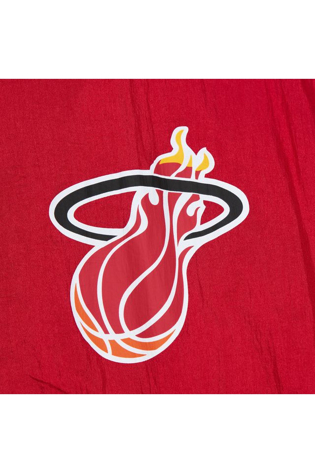 Jaqueta-Mitchell---Ness-Team-OG-2-0-Anorak-Windbreaker-Vintage-Logo-Miami-Heat-Vermelha