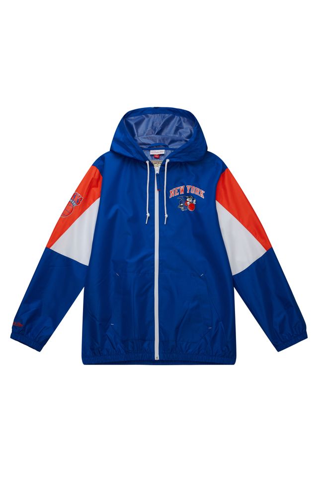 Jaqueta-Mitchell---Ness-NBA-Throw-It-Back-Full-Zip-Windbreaker-New-York-Knicks-Azul-Royal