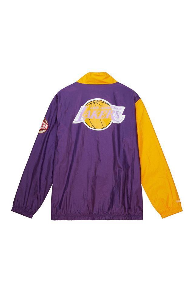 Jaqueta-Mitchell---Ness-Arched-Retro-Lined-Windbreaker-Los-Angeles-Lakers-Branca