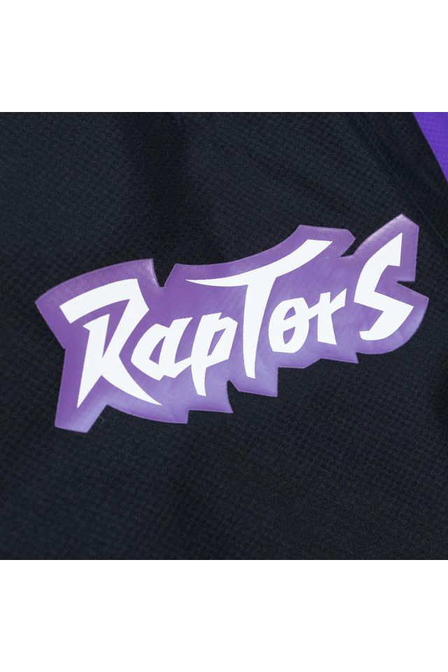 Jaqueta-Mitchell---Ness-NBA-Throw-It-Back-Full-Zip-Windbreaker-Toronto-Raptors-Preta