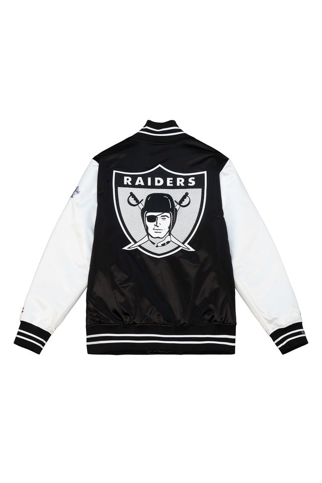 Jaqueta-Mitchell---Ness-NFL-Oakland-Raiders-Team-Origins-Varsity-Preta