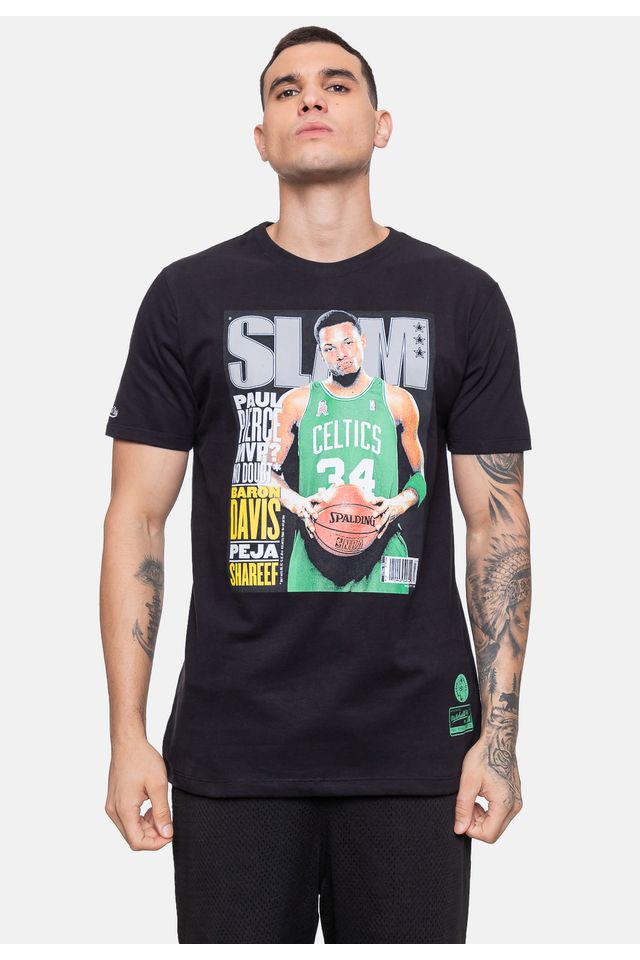 Camiseta-Mitchell---Ness-Masculina-Slam-Paul-Pierce-Preta Camiseta-Mitchell---Ness-Masculina-Slam-Paul-Pierce-Preta