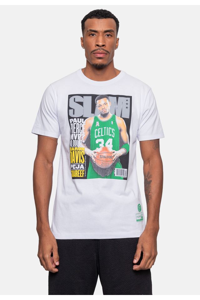 Camiseta-Mitchell---Ness-Masculina-Slam-Paul-Pierce-Branca