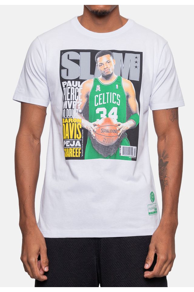 Camiseta-Mitchell---Ness-Masculina-Slam-Paul-Pierce-Branca