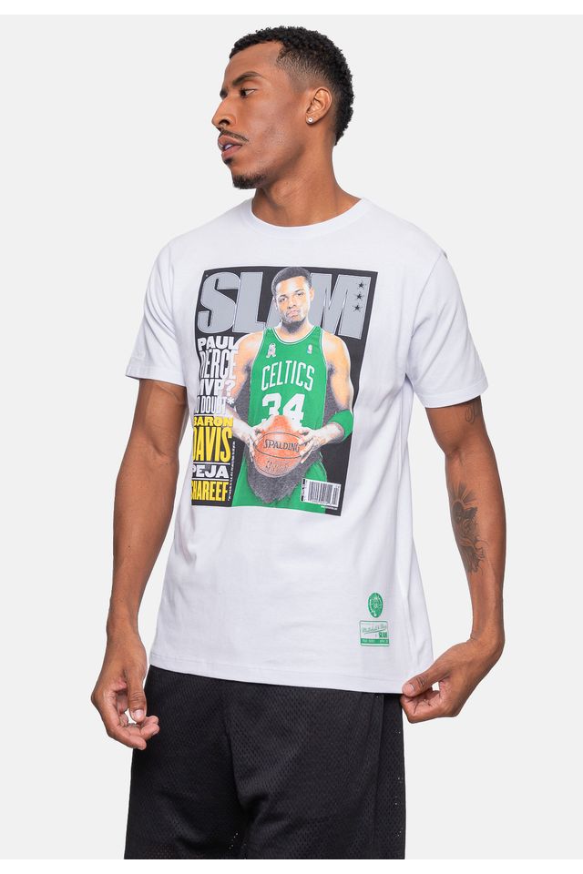 Camiseta-Mitchell---Ness-Masculina-Slam-Paul-Pierce-Branca