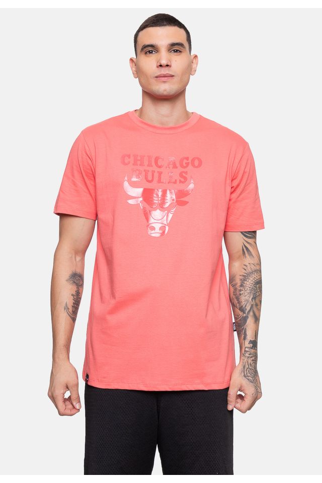 Camiseta-NBA-Masculina-Wet-Logo-Coral