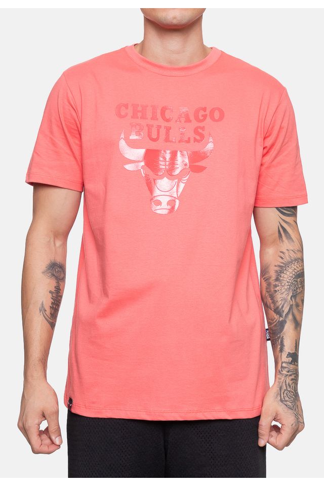 Camiseta-NBA-Masculina-Wet-Logo-Coral