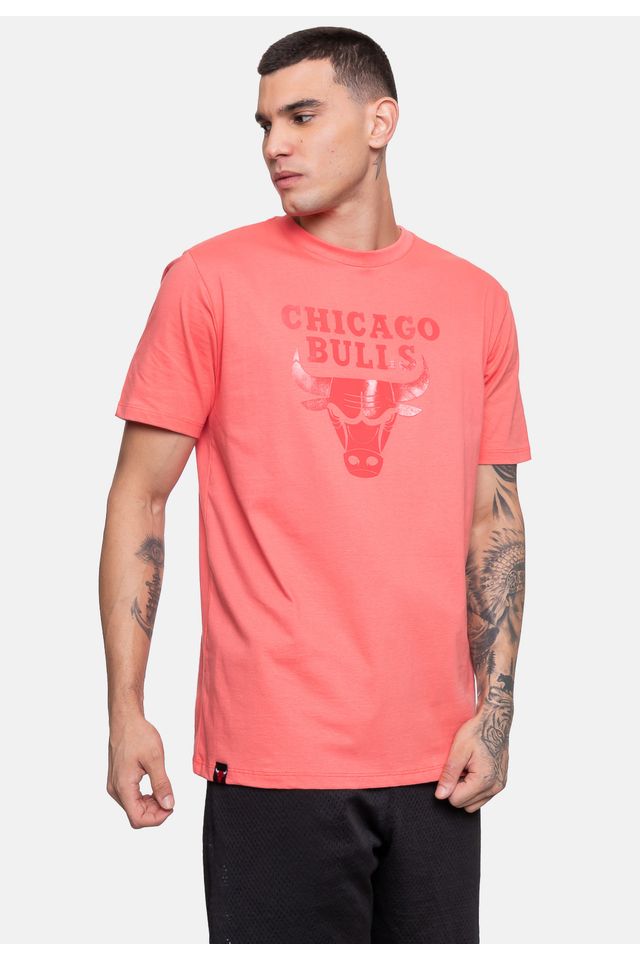 Camiseta-NBA-Masculina-Wet-Logo-Coral