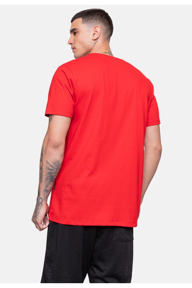 Camiseta-NBA-Masculina-Wet-Logo-Vermelha