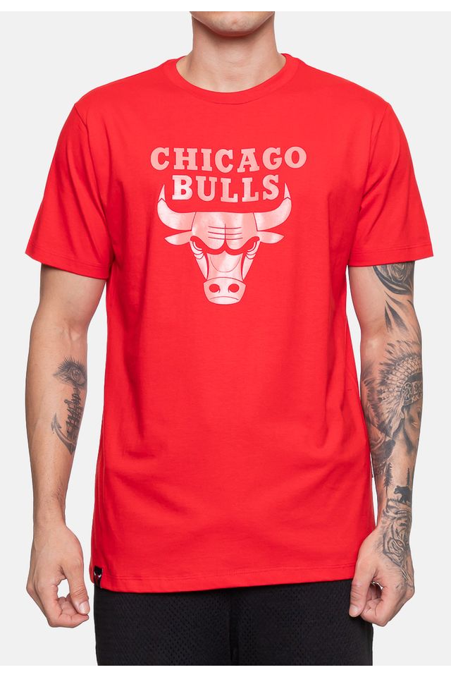 Camiseta-NBA-Masculina-Wet-Logo-Vermelha