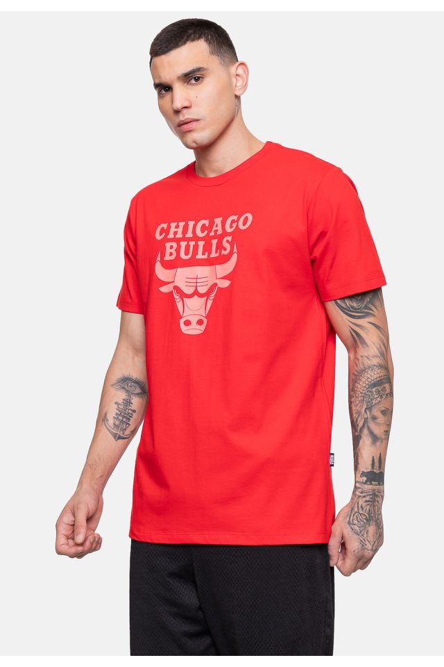 Camiseta-NBA-Masculina-Wet-Logo-Vermelha