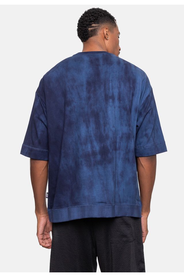 Camiseta NBA Oversized Moletinho New York Knicks Azul - Urbane