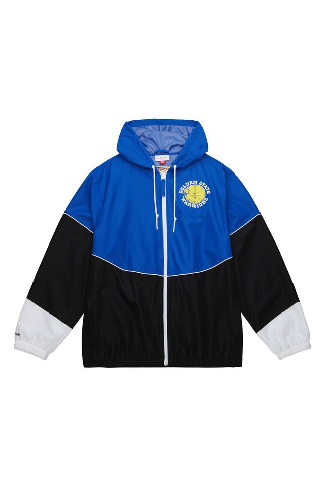 Jaqueta-Mitchell---Ness-Home-Team-Lightweight-Windbreaker-Golden-State-Warriors-Preta-e-Azul Jaqueta-Mitchell---Ness-Home-Team-Lightweight-Windbreaker-Golden-State-Warriors-Preta-e-Azul