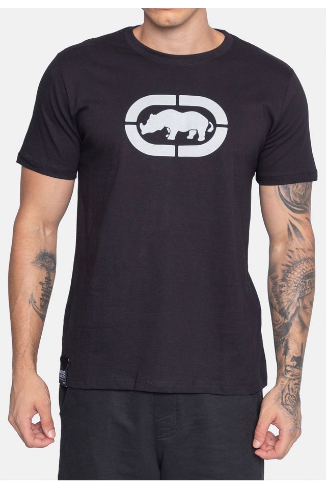 Camiseta-Ecko-Estampada-Preta
