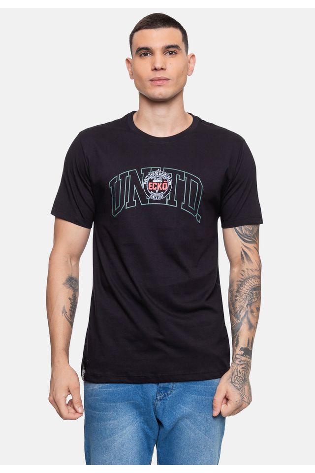 Camiseta-Ecko-Masculina-Varsity-Flam-Preta
