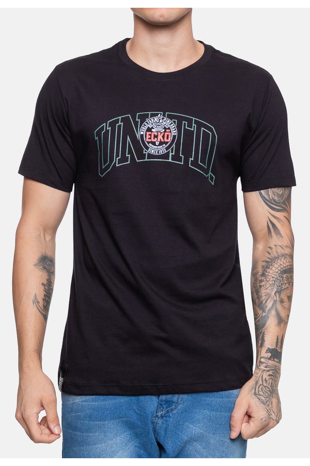 Camiseta-Ecko-Masculina-Varsity-Flam-Preta