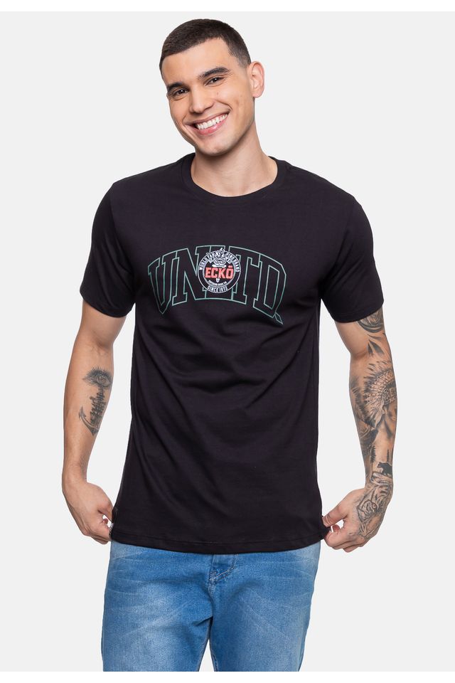 Camiseta-Ecko-Masculina-Varsity-Flam-Preta