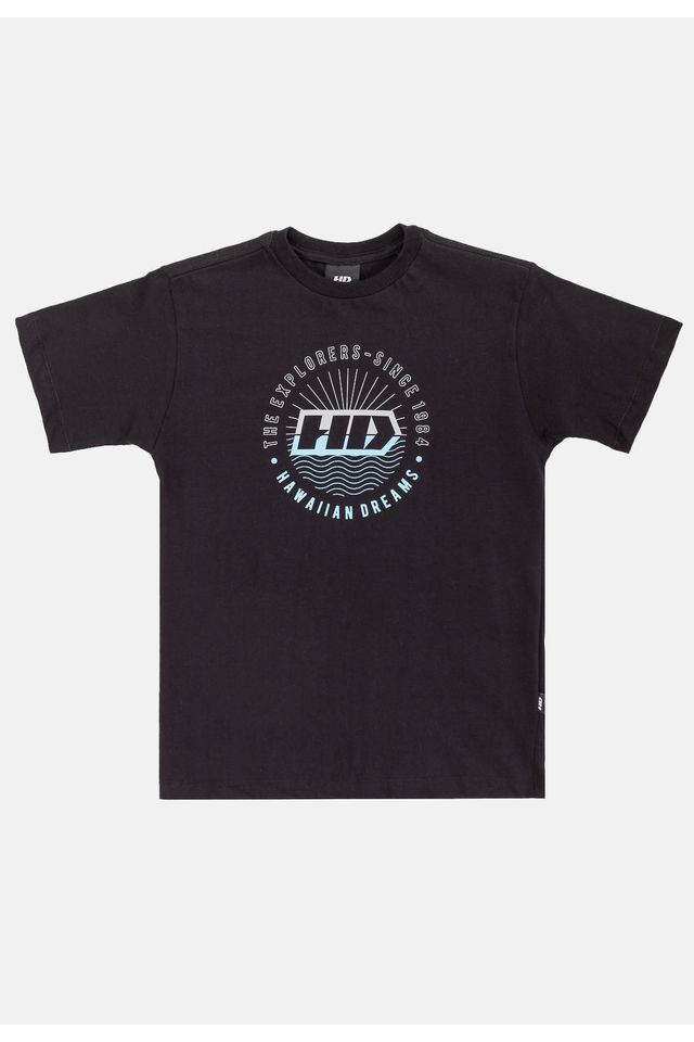 Camiseta-HD-Juvenil-Waves-Preta