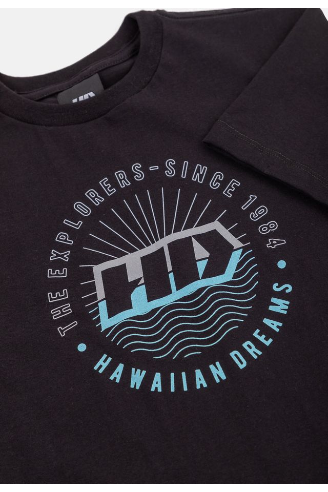 Camiseta-HD-Juvenil-Waves-Preta