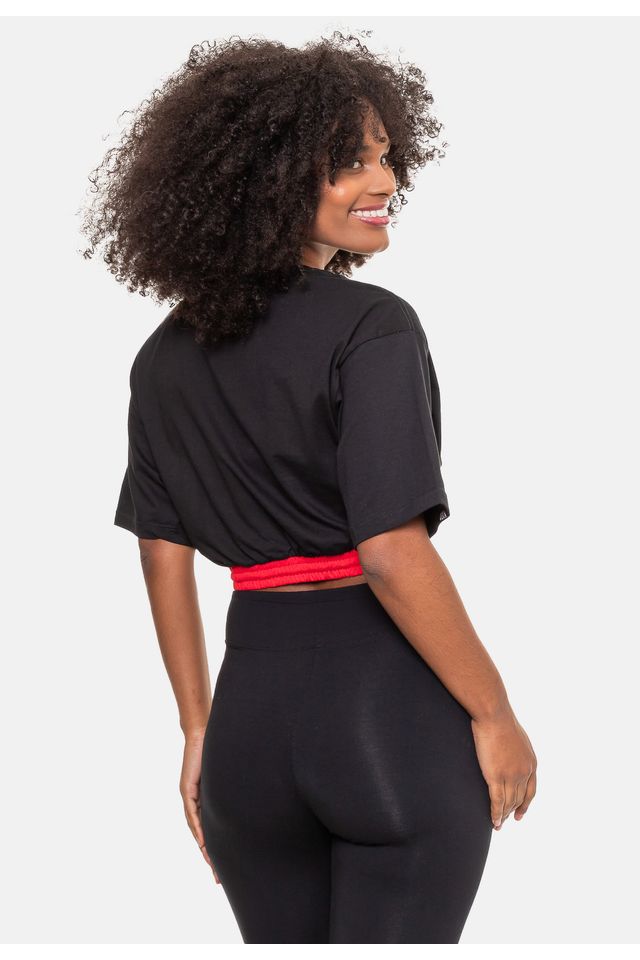 Camiseta-NBA-Feminino-Basic-Chicago-Bulls-Preta