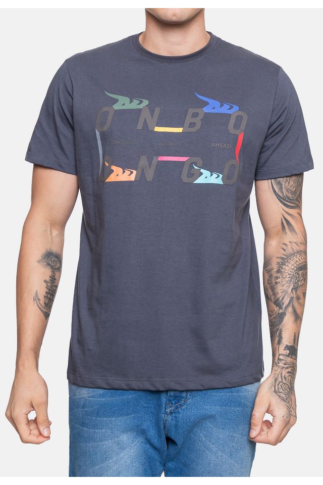 Camiseta-Onbongo-Estampada-Grafite
