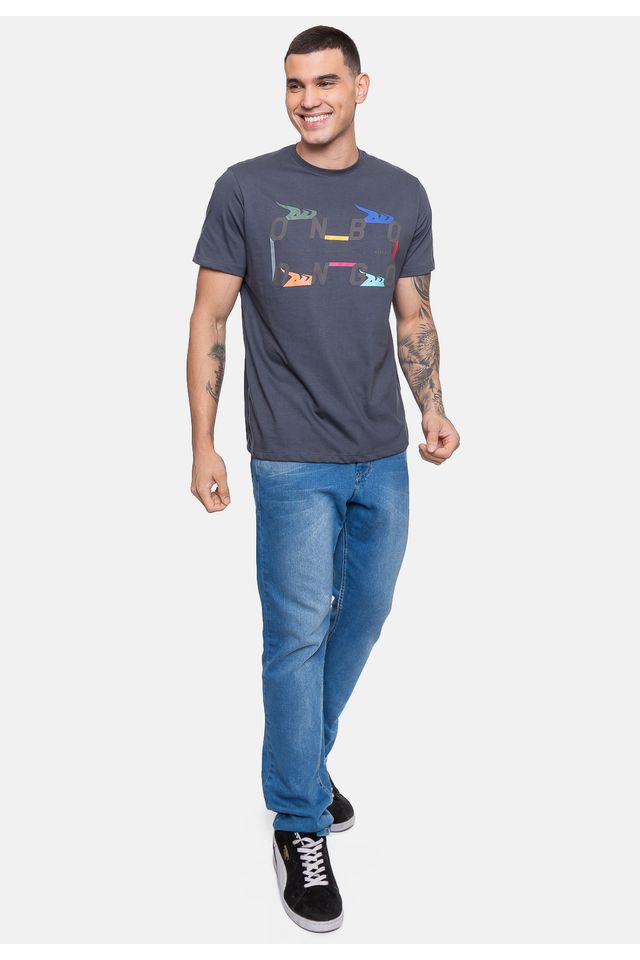 Camiseta-Onbongo-Estampada-Grafite