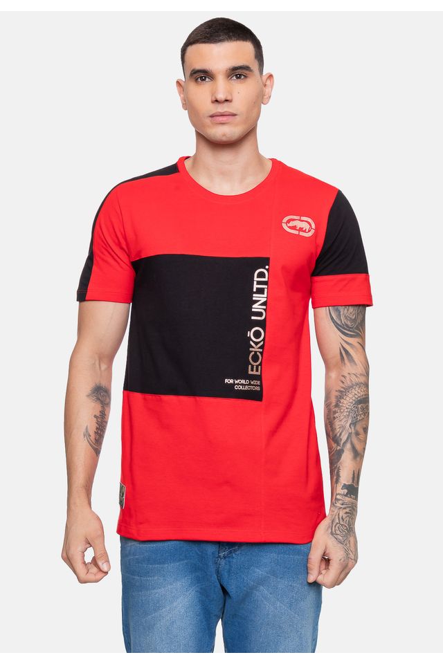 Camiseta-Ecko-Masculina-Especial-Prom-Vermelha Camiseta-Ecko-Masculina-Especial-Prom-Vermelha