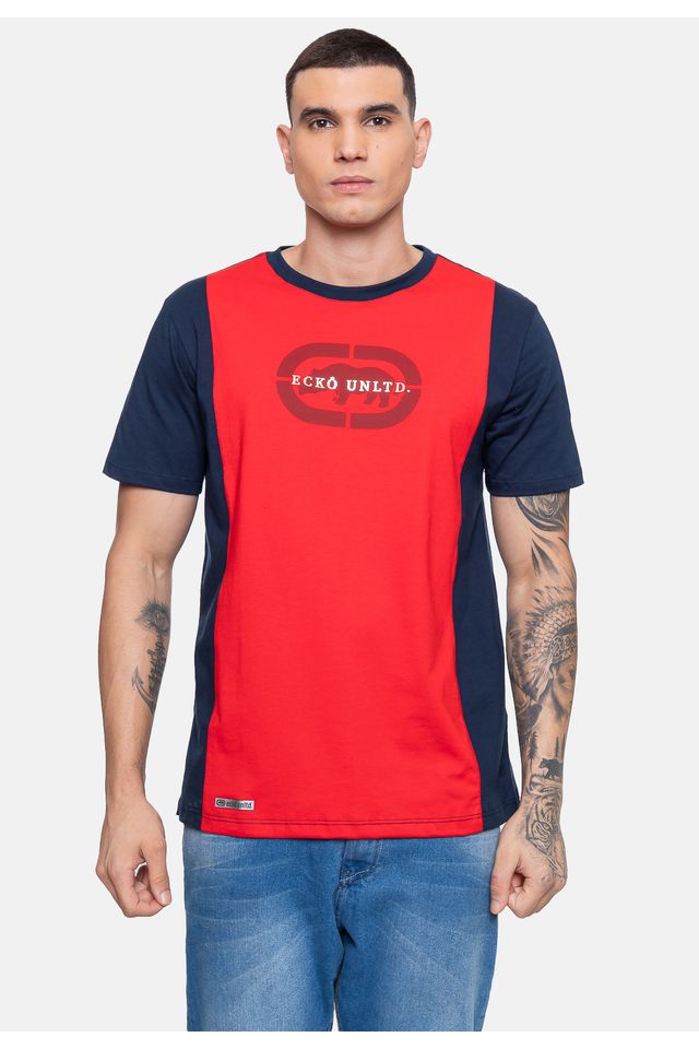 Camiseta-Ecko-Masculina-Especial-Lock-Vermelha